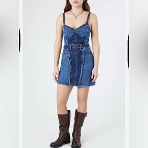 Forever 21 Premium Striped Denim Fabric plus size